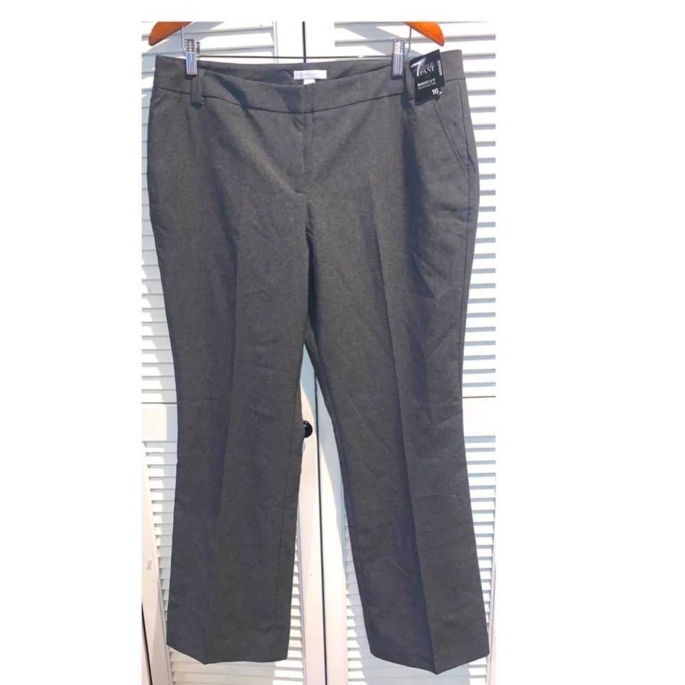 New York‎ & Co 7th Ave Suiting Brown Straight Leg Work Pants, Size 6